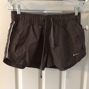 Brown Nike workout shorts